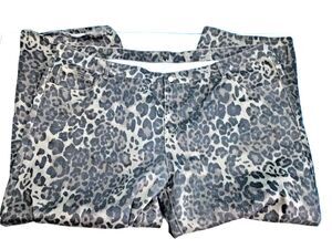 MANFINITY Women's 6XL Plus Size Leopard Print Denim Jeans 52" Waist 31" Inseam